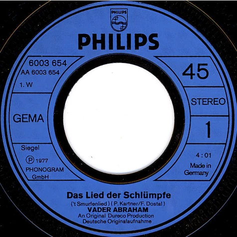 Vader Abraham - Das Lied Der Schlümpfe