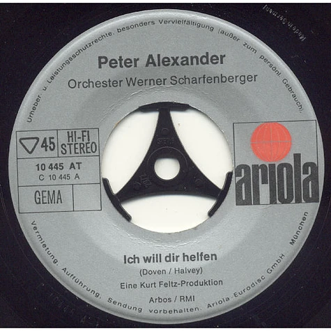 Peter Alexander - Ich Will Dir Helfen