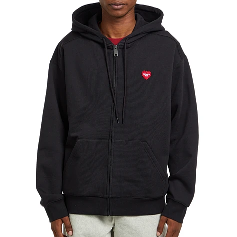 [CARHARTT]★韓国人気★HOODED HEART II HARTT SWEAT JACKET Carhartt WIP Hooded Heart II Hartt Sweat Jacket, Black