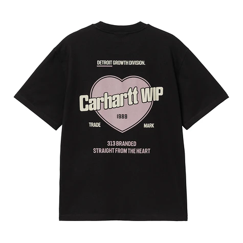 [CARHARTT]★韓国人気★W S/S GROWTH T-SHIRT Carhartt WIP - W' S/S Growth T-Shirt (Black Stone Washed) | HHV