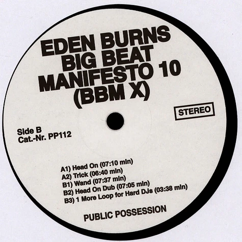 Eden Burns - Big Beat Manifesto Volume X