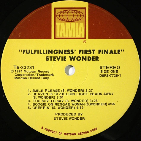 Stevie Wonder - Fulfillingness' First Finale