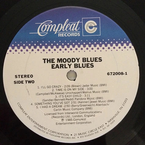 The Moody Blues - Early Blues