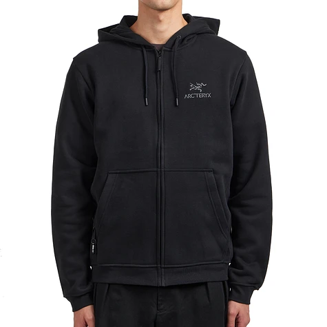 Arc'teryx - Emblem Fleece Full-Zip Hoody (Black) | HHV