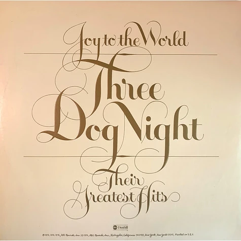 Three Dog Night - Joy To The World (Their Greatest Hits)