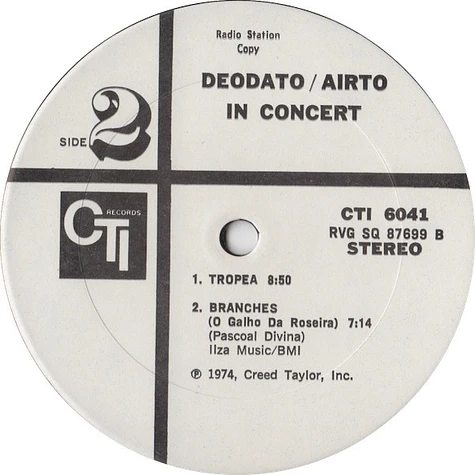 Eumir Deodato - Airto Moreira - In Concert