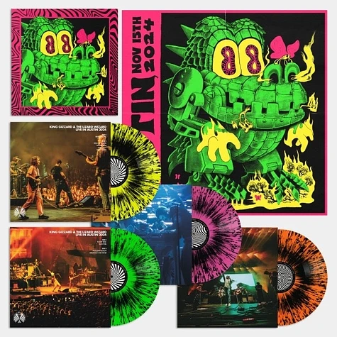 King Gizzard & The Lizard Wizard - King Gizzard - Live In Austin '24 Neon Splatter Vinyl Edition