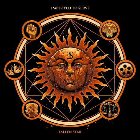 Employed To Serve - Fallen Star Orange Black Splatter Vinyl Edition