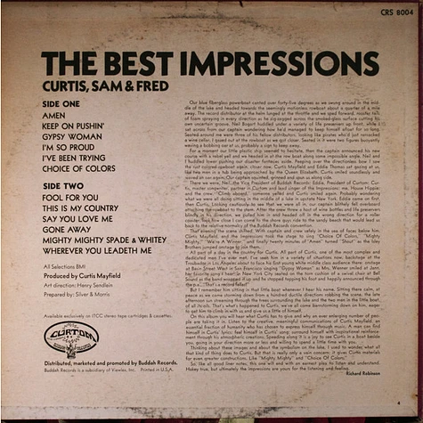 The Impressions - The Best Impressions... Curtis, Sam & Fred