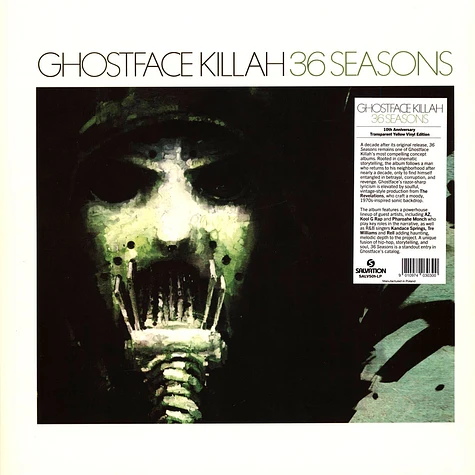 Ghostface Killah - 36 Seasons 10th Anniversary Transparent Yellow Vinyl Edition