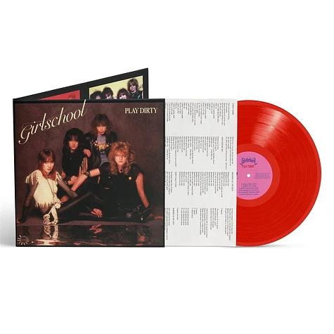 Girlschool - Play Dirty Red Vinyl Edition