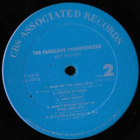 The Fabulous Thunderbirds - Hot Number