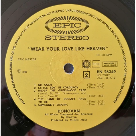 Donovan - Wear Your Love Like Heaven