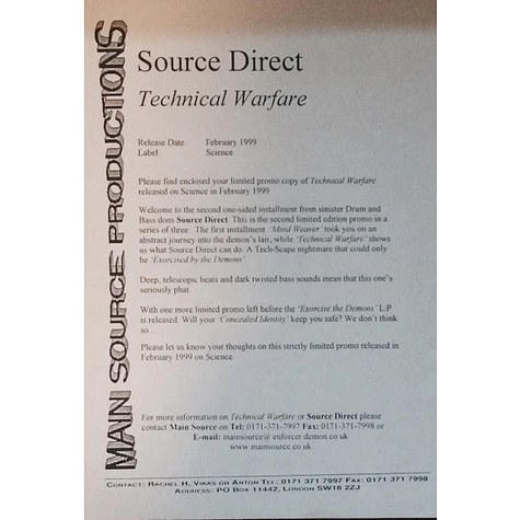 Source Direct - Technical Warfare