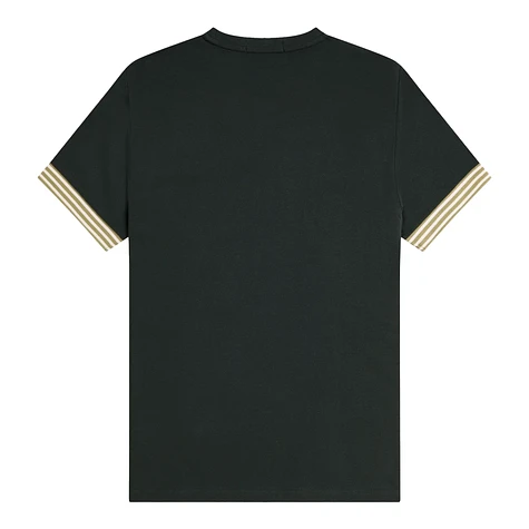 Fred Perry - Striped Cuff T-Shirt (Night Green) | HHV