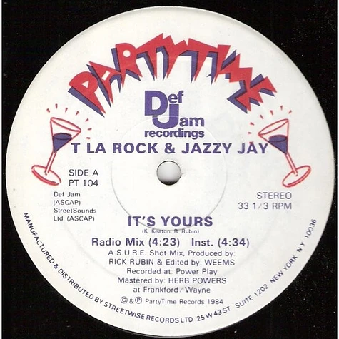 T La Rock & Jazzy Jay - It's Yours