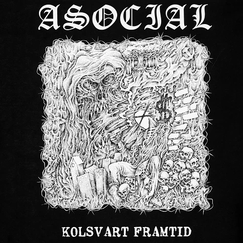 Asocial - Kolsvart Framtid Black Vinyl Edition