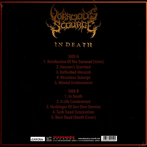 Voracious Scourge - In Death Limitedvinyl Edition Black