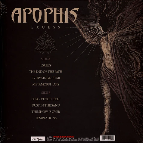 Apophis - Excess Limited Black Vinyl Edition