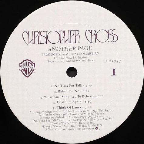 Christopher Cross - Another Page