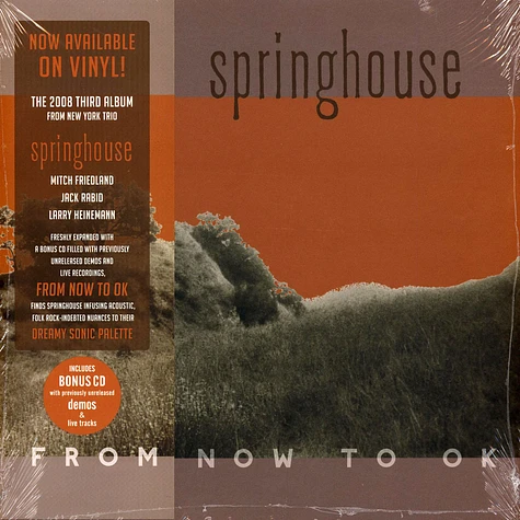 Springhouse - From Now To Ok Clear Orange Vinyl Edition