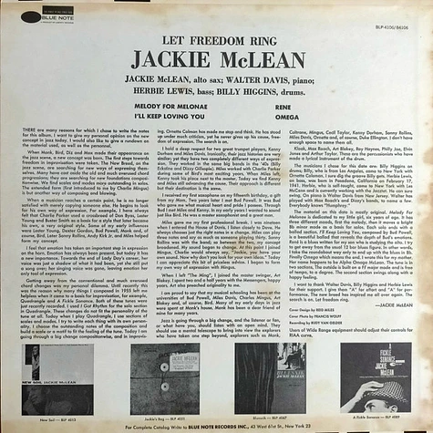 Jackie McLean - Let Freedom Ring