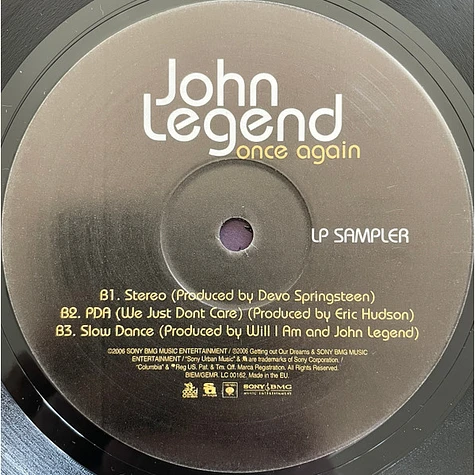 John Legend - Once Again LP Sampler