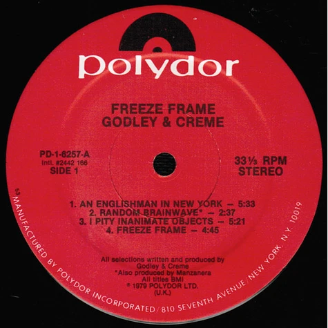 Godley & Creme - Freeze Frame