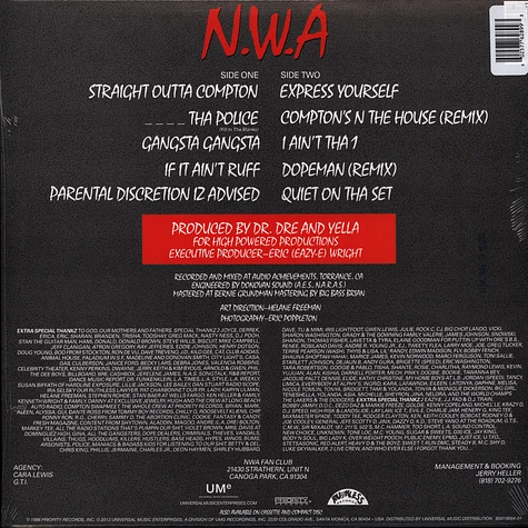 N.W.A. - Straight Outta Compton Red Vinyl Edition