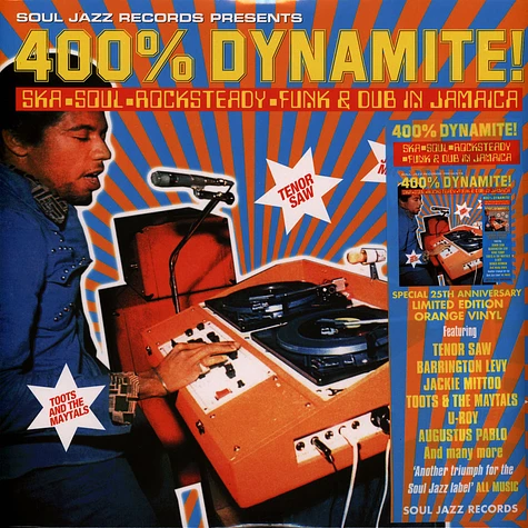 Soul Jazz Records presents - 400% Dynamite! Record Store Day 2025 Orange Colored Vinyl Edition