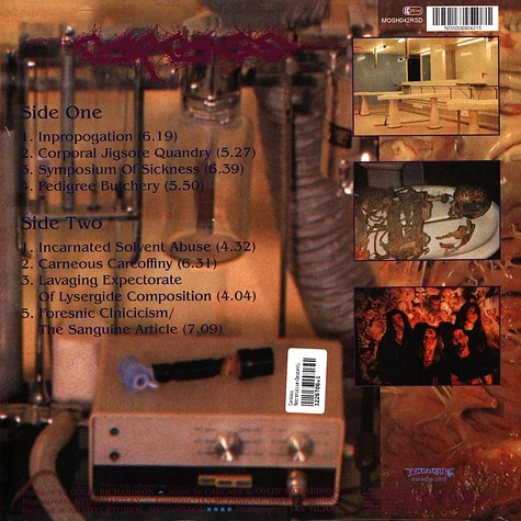 Carcass - Necroticism-Descanting The Insalubrious Record Store Day