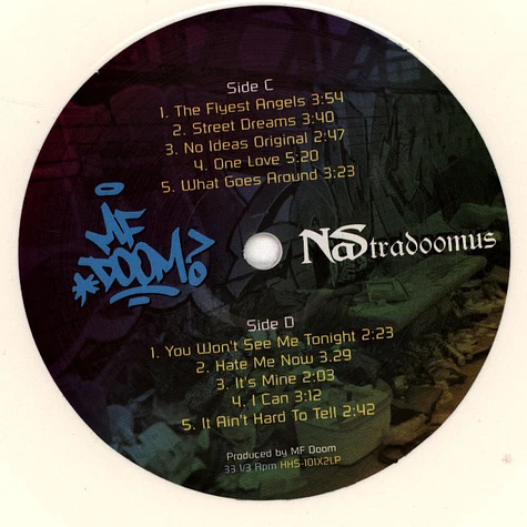 MF DOOM X Nas - Nastradoomus Volume 2 White Vinyl Edition without Sleeve