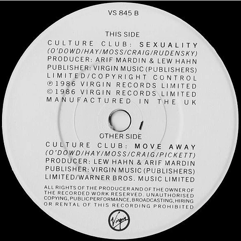 Culture Club - Move Away