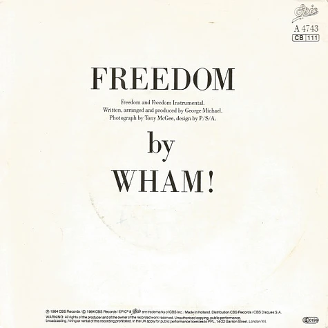 Wham! - Freedom