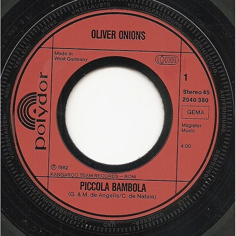 Oliver Onions - Piccola Bambola