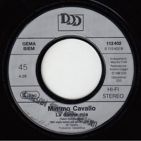 Mimmo Cavallo - Voglio Un Futuro Possibile