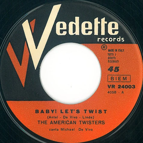 American Twisters - Tiger Twist / Baby! Let's Twist