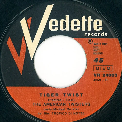 American Twisters - Tiger Twist / Baby! Let's Twist