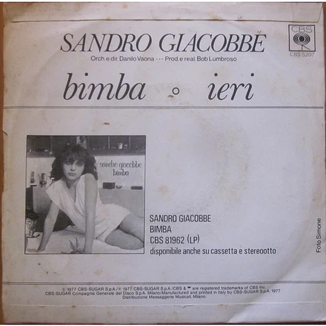 Sandro Giacobbe - Bimba