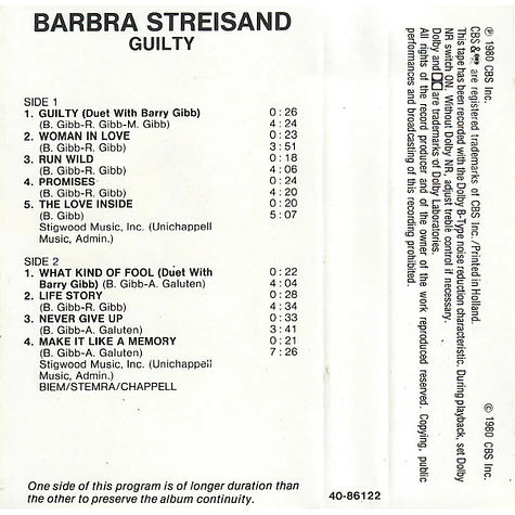 Barbra Streisand - Guilty