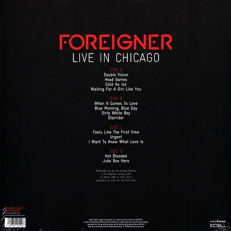 Foreigner - Live In Chicago