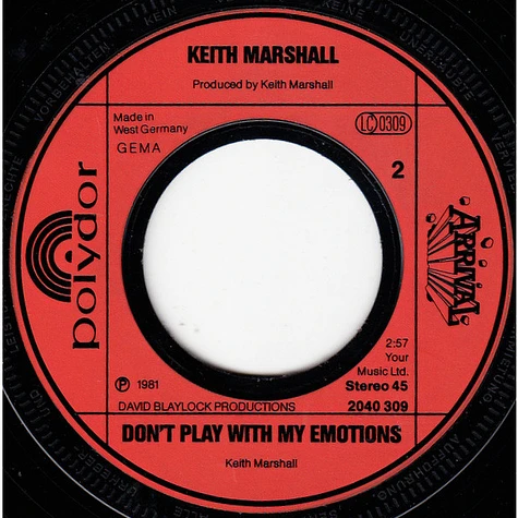 Keith Marshall - Only Crying