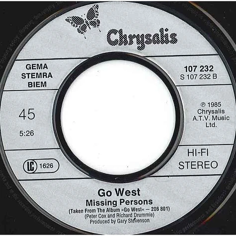 Go West - We Close Our Eyes