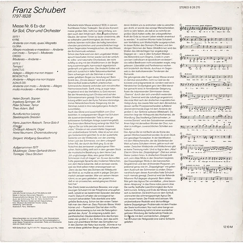 Franz Schubert - Messe Es-dur