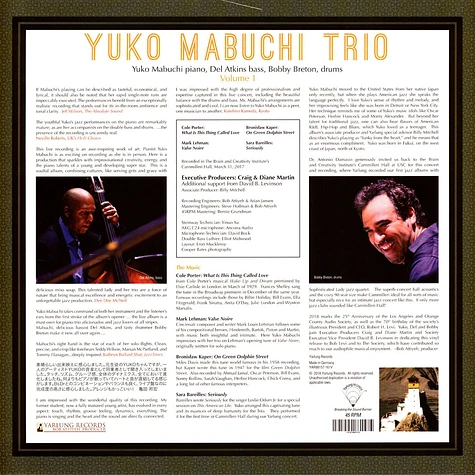 Mabuchi / Atkins / Breton - Yuko Mabuchi Trio