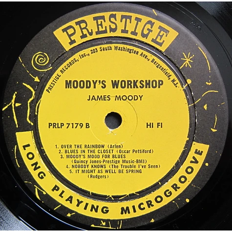 James Moody And His Band - Moody's Workshop