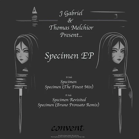 J Gabriel & Thomas Melchior - Specimen Ep Colored Vinyl Edition