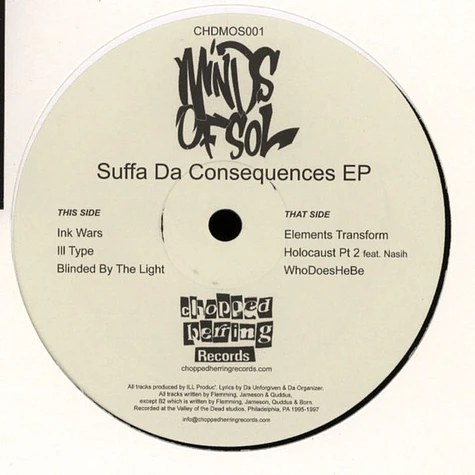 Da Minds Of Sol - Suffa Da Consequences EP