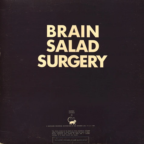 Emerson, Lake & Palmer - Brain Salad Surgery