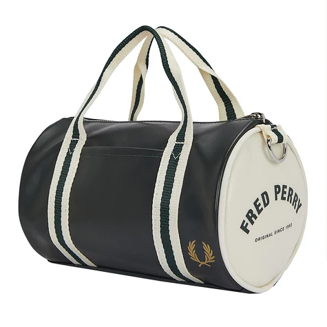 Fred Perry - Classic Mini Barrel Bag (Night Green / Ecru) | HHV